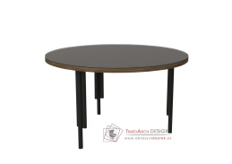 BORDEN, konferenční stolek pr. 69.5cm, černá / antracit