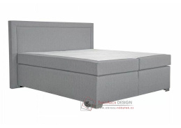SAMMY, čalouněná postel 200x200cm box-spring, výběr provedení