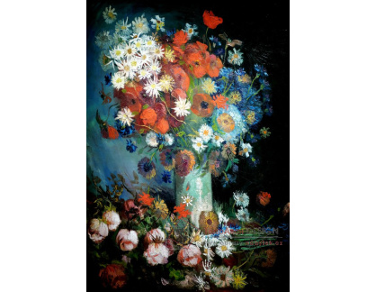 A-50 Vincent van Gogh - Váza s lučními květinami a růžemi