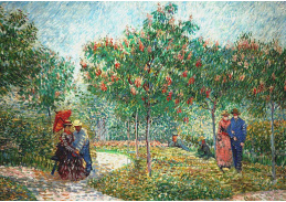 VR2-333 Vincent van Gogh - Námluvy v parku Voyer d Argenson v Asnieres