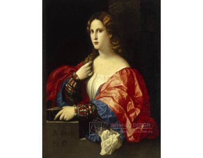 PORT-563 Palma Vecchio - Portrét mladé ženy