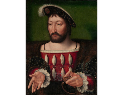 PORT-354 Joos van Cleve - Portrét Františka I, krále Francie