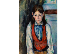 D-7990 Paul Cézanne - Chlapec v červené vestě 