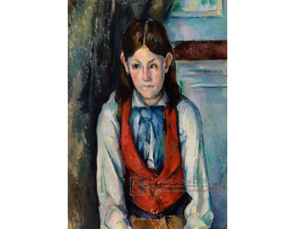 D-7990 Paul Cézanne - Chlapec v červené vestě 