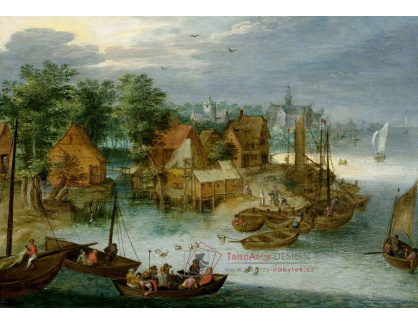 BRG-87 Jan Brueghel - Rybářská vesnice na vodě