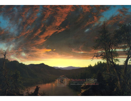 VSO 710 Frederic Edwin Church - Soumrak ve Wilderness
