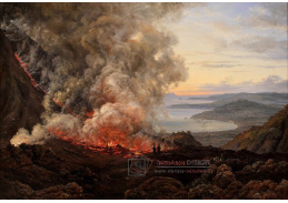 SO V-481 Johan Christian Dahl - Erupce sopky Vesuv