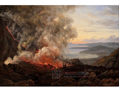 SO V-481 Johan Christian Dahl - Erupce sopky Vesuv