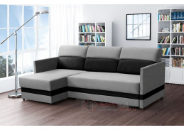 BERRY, sedací souprava - levá, látky Casablanka 2314 šedá + 2316 černá