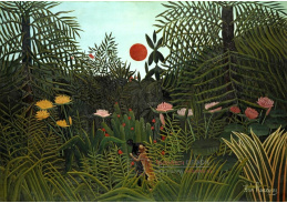 A-7421 Henri Rousseau - Panenský les při západu slunce