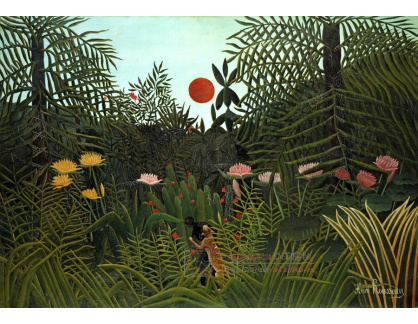 A-7421 Henri Rousseau - Panenský les při západu slunce