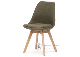 CT-751 BR2, jídelní židle, buk / látka hnědá