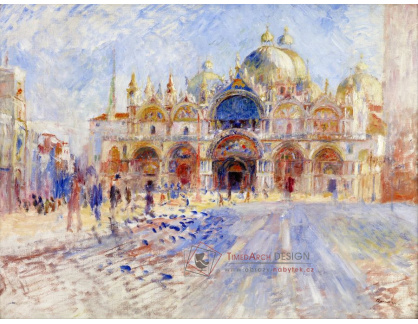 VR14-257 Pierre-Auguste Renoir - Náměstí Saint Marco v Benátkách