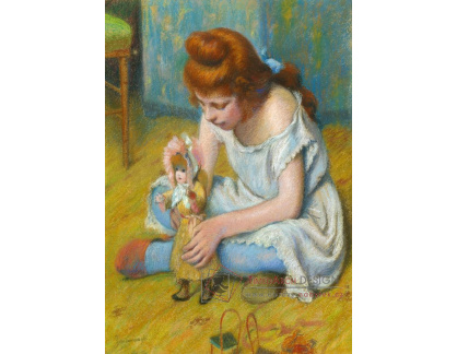 SO XVII-39 Federico Zandomeneghi - Dívka hrající si s panenkou