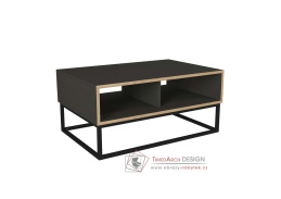BONITO, konferenční stolek 90x60cm, antracit / dub sapphire