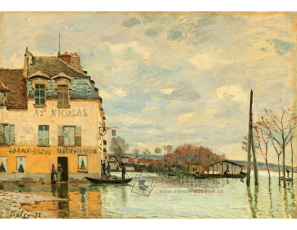 A-1908 Alfred Sisley - Povodeň v Port-Marly