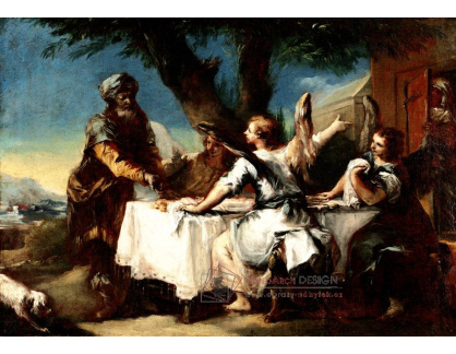 A-2082 Francesco Guardi - Abraham vítá tři anděly