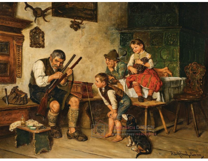A-6758 Adolf Eberle - Příprava na hon