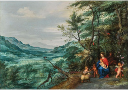 A-8370 Jan Brueghel a Pieter van Avont - Na útěku do Egypta