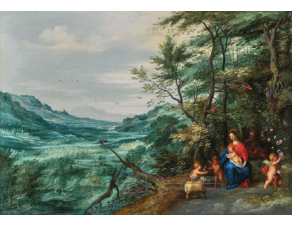 A-8370 Jan Brueghel a Pieter van Avont - Na útěku do Egypta