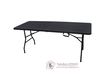 AZ-K1003 BK, campingový stůl 180x74 cm skládací, černá