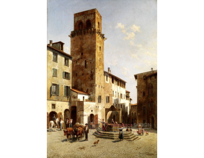 VH691 Jacques Carabain - Náměstí v San Gimignano