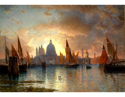 VSO 691 William Stanley Haseltine - Západ slunce v Santa Maria della Salute