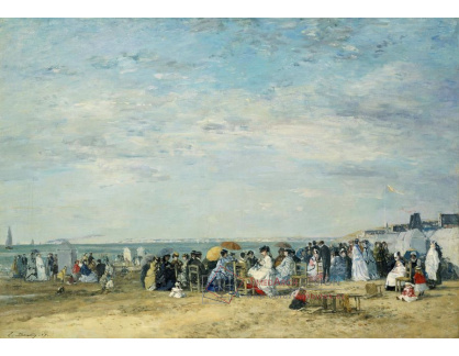 SO XI-418 Eugene Boudin - Pláž v Trouville