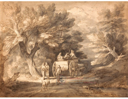 SO XII-344 Thomas Gainsborough - Lesní cesta s povozem