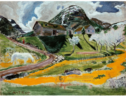 SO XIV-386 Nikolaj Astrup - Bílý kůň na jaře