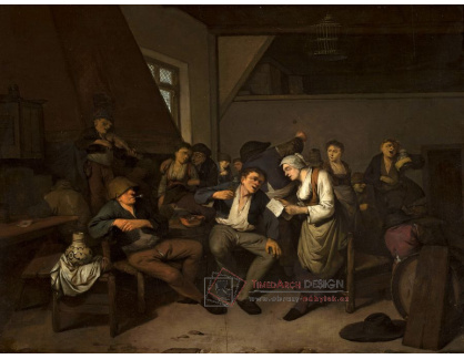 A-1664 Cornelis Bega - Veselá společnost v hospodě