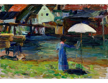 A-5879 Vasilij Kandinskij - Gabriele Münter maluje v Kallmünz