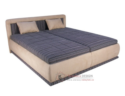 HARMONIE, čalouněná postel 160x200cm, volně ložené matrace