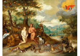 DDSO-1395 Jan Brueghel - Adam a Eva v rajské zahradě