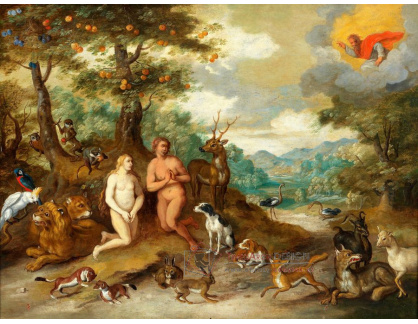 DDSO-1395 Jan Brueghel - Adam a Eva v rajské zahradě