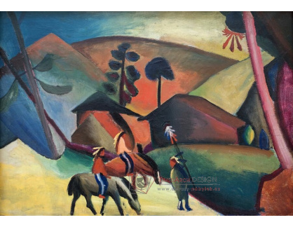 A-6127 August Macke - Indiáni na koních