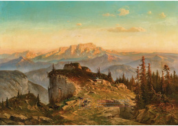 A-7513 Josef Mayburger - Pohled na Hoher Göll