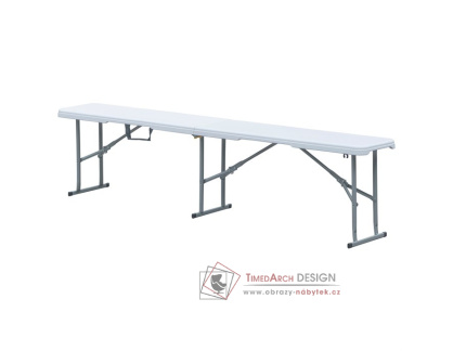 AZ-K1001 WT, campingová skládací lavice, bílá