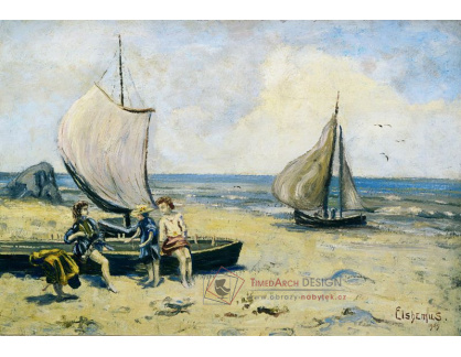 SO IX 505 Louis Michel Eilshemius - Děti na pláži