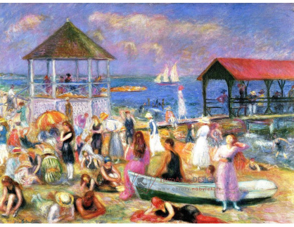 SO V-398 William Glackens - Scéna z pláže