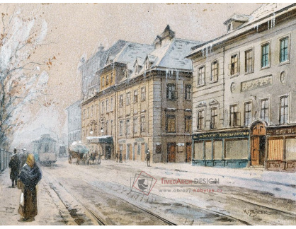 SO XIII-359 Carl Wenzel Zajicek - Vídeňské divadlo v zimě