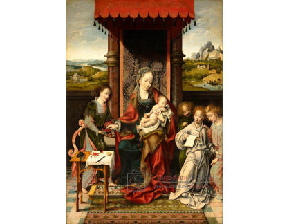 KO II-222 Joos van Cleve - Madonna a dítě s anděly