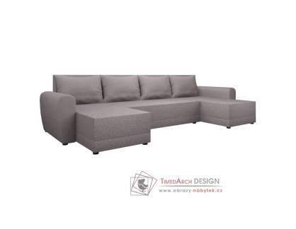 DAKAR NEW U, sedací souprava, látka Twist 03 šedobéžová