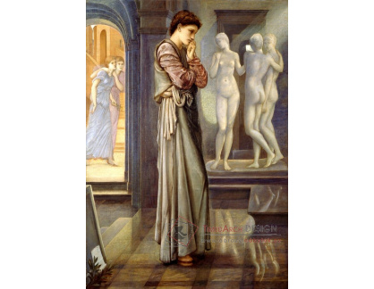 A-5695 Edward Burne-Jones - Pygmalion a obraz