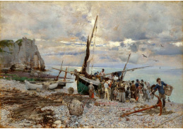 A-7397 Giovanni Boldini - Návrat rybářských lodí do Etretatu