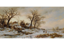 D-8397 Remigius Adrianus van Haanen - Zimní krajina s postavami