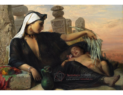 SO XI-411 Elisabeth Jerichau Baumann - Egypťanka s dítětem