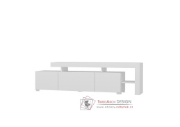 BELIZ, televizní stolek 3-dveřový, bílá