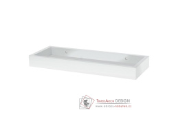 P-010 WT, nástěnná polička 40cm, bílá