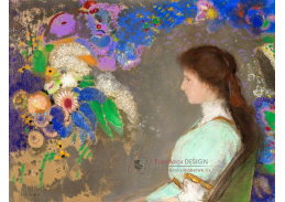 A-354 Odilon Redon - Portrét Violette Heymann